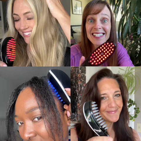 Nanospray Vibration Massage Comb