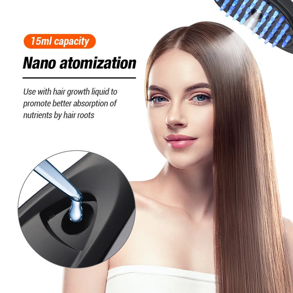 Nanospray Vibration Massage Comb
